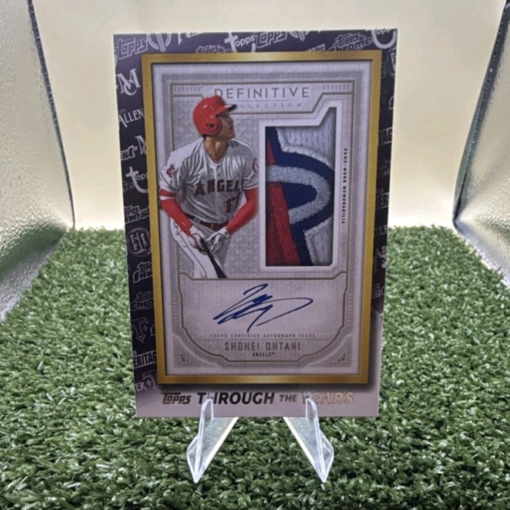 2021 Topps SHOHEI OHTANI Framed Autograph Patch #TTY-17 Angels Through the Years